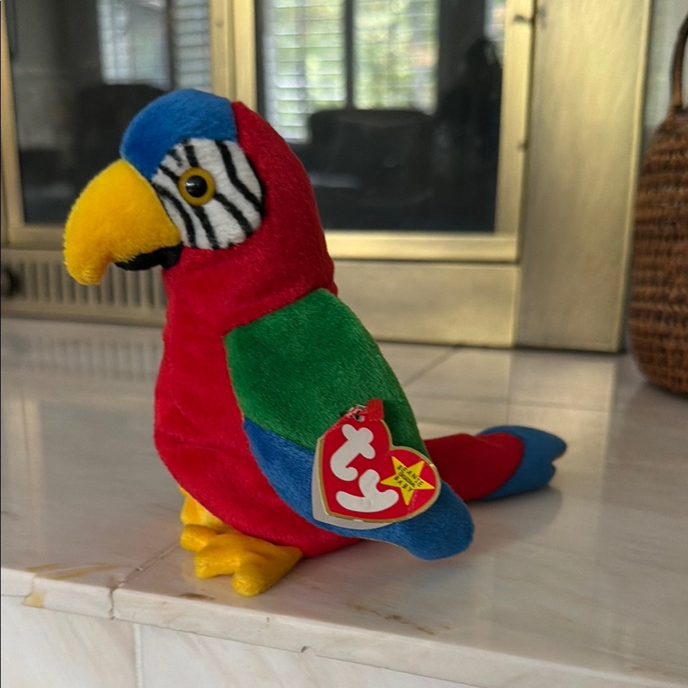 RETIRED Collector
Ty Parrot Stuffed Animal - Red, Green, Blue